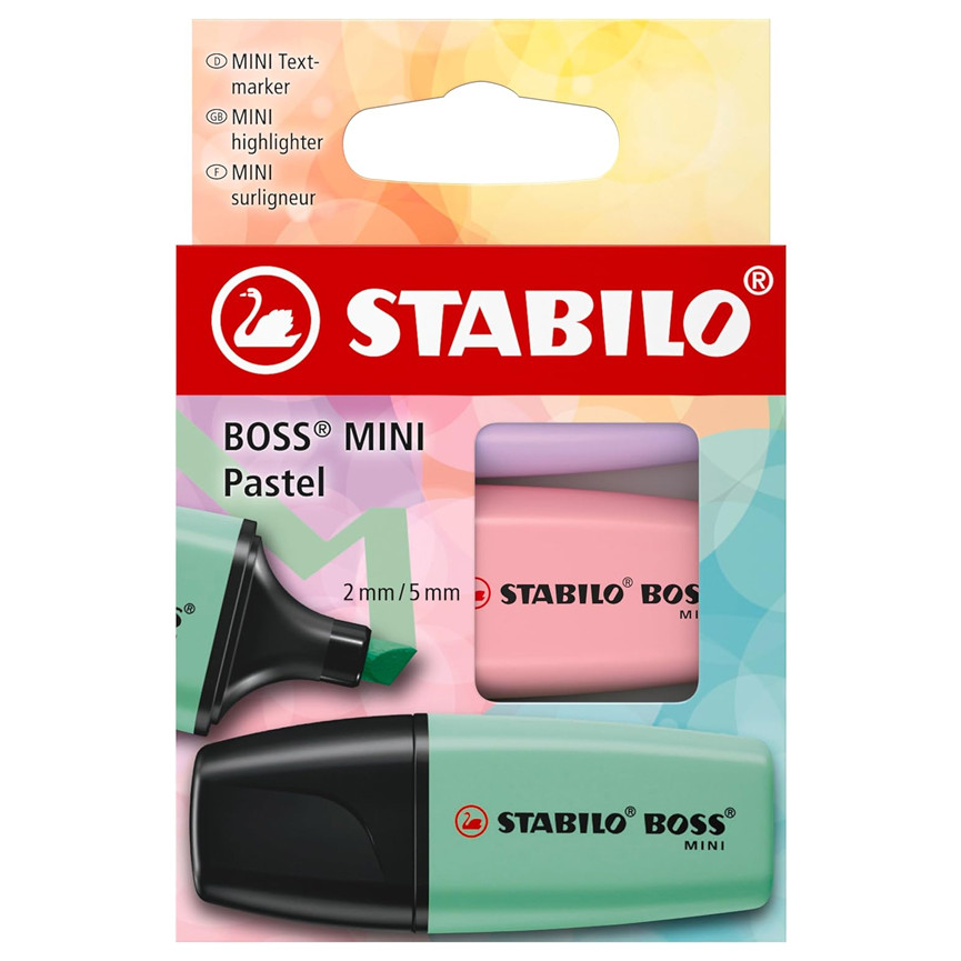 EVID.MINI BOSS PASTEL 3PZ 07/3-2-03