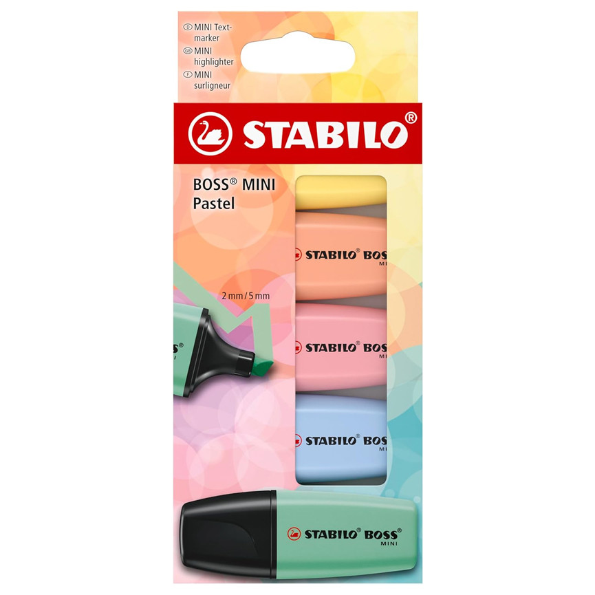 EVID.MINI BOSS PASTEL 5PZ 07/5-2-02