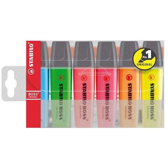 EVIDENZIATORE STABILO BOSS 70/06 ASTUCCIO 6PZ