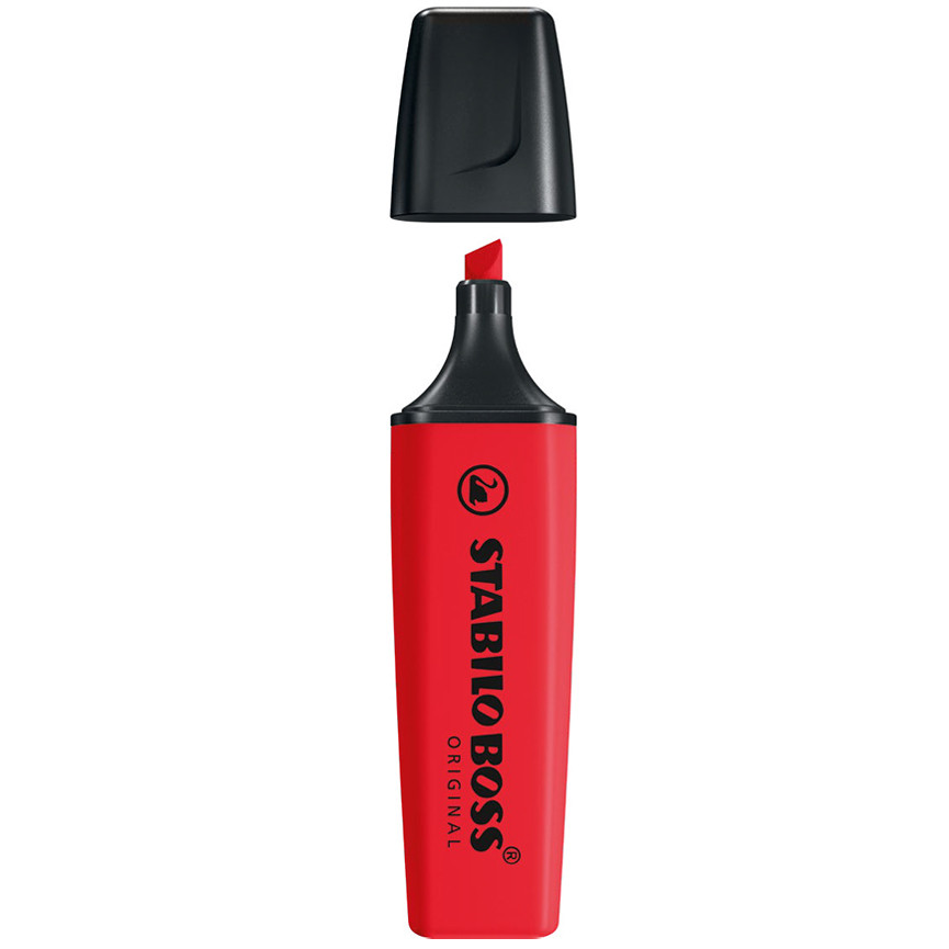 EVIDENZIATORE STABILO BOSS 70/48 ROSSO REAL RED