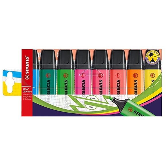 EVIDENZIATORI STABILO BOSS 70/8 8PZ