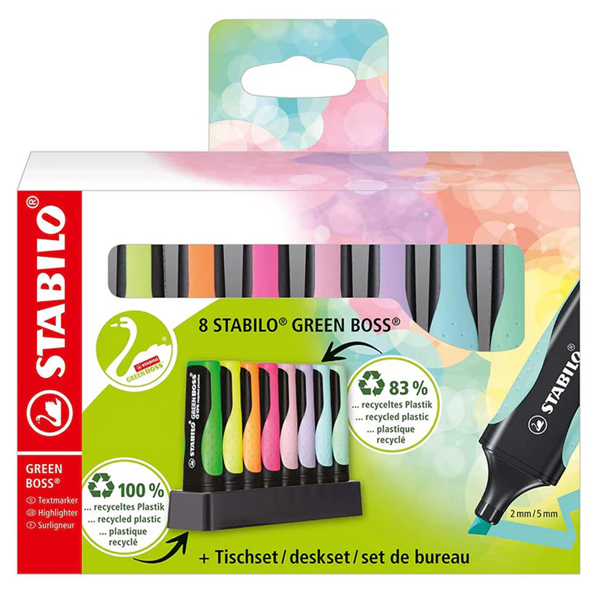 EVIDENZIATORI STABILO BOSS 8PZ ASS 4FL+4P