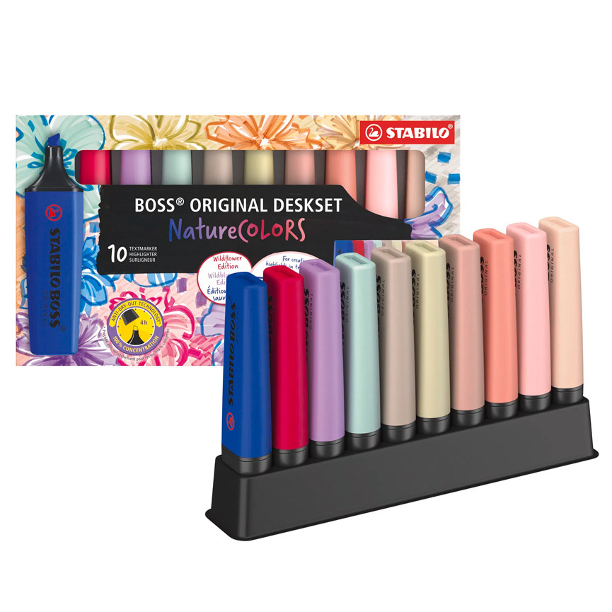 EVIDENZIATORI STABILO BOSS NATURE COLORS 10PZ
