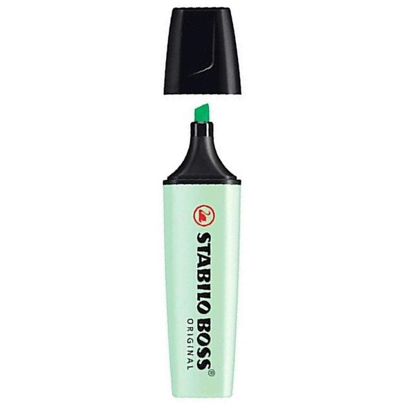 EVIDENZIATORI STABILO BOSS PASTEL 70/116 VERDE MENTA