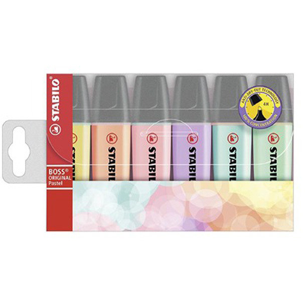 EVIDENZIATORI STABILO BOSS PASTELLO 70/6-2 6PZ PZ