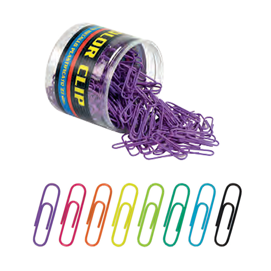 FERMAGLI 61581 COLORATI FLUO 200PZ ES