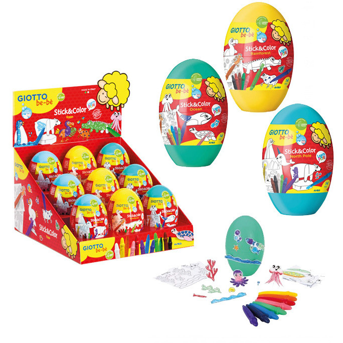 GIOTTO BE-BE STICK&COLOR EGGS 472700
