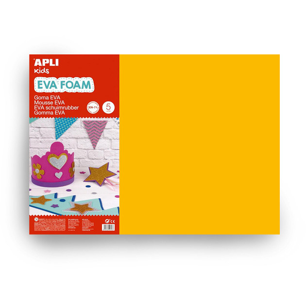 GOMMA EVA 400X600 5FG ARANCIO