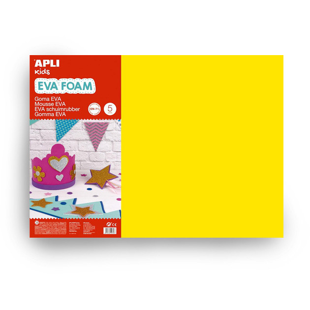 GOMMA EVA 400X600 5FG GIALLO