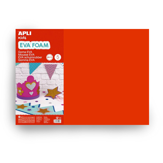 GOMMA EVA 400X600 5FG ROSSO