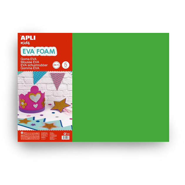GOMMA EVA 400X600 5FG VERDE