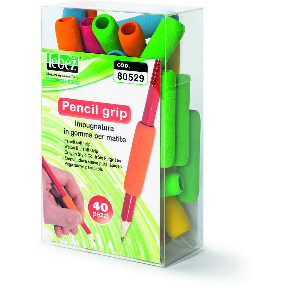 GOMMINI ERGONOMICI X MATITA 40PZ
