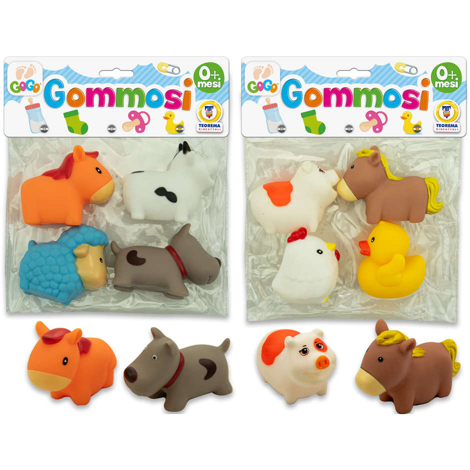 GOMMOLOSI ANIMALI DELLA FATTORIA 2ASS
