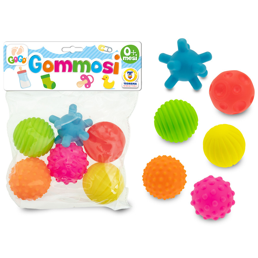 GOMMOLOSI PALLINE COLORATE 6PZ