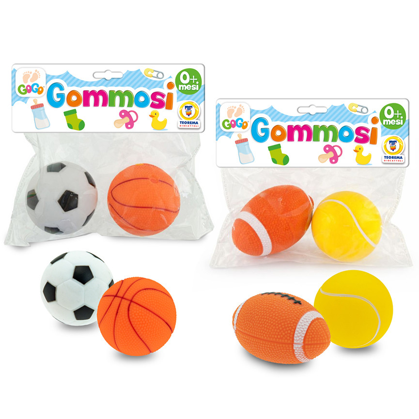 GOMMOLOSI PALLINE SPORT 2PZ 80754