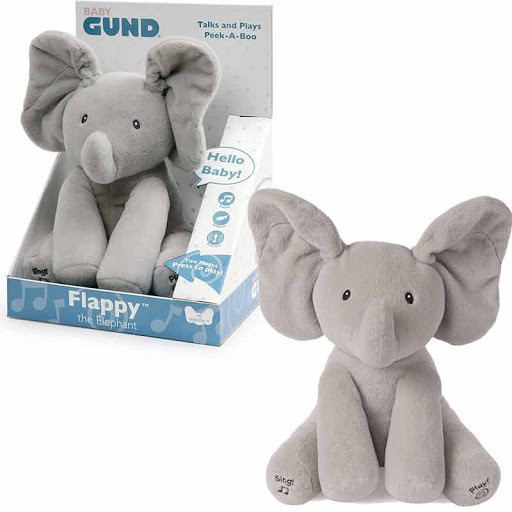 GUND FLAPPY ELEFANTINO INTERATTIVO PARLANTE