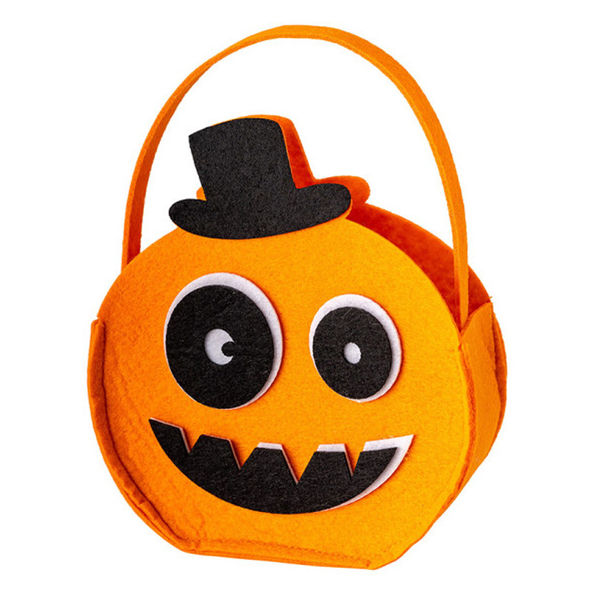 HALLOWEEN BORSINA ZUCCA FELTRO CON CAPPELLO H15CM