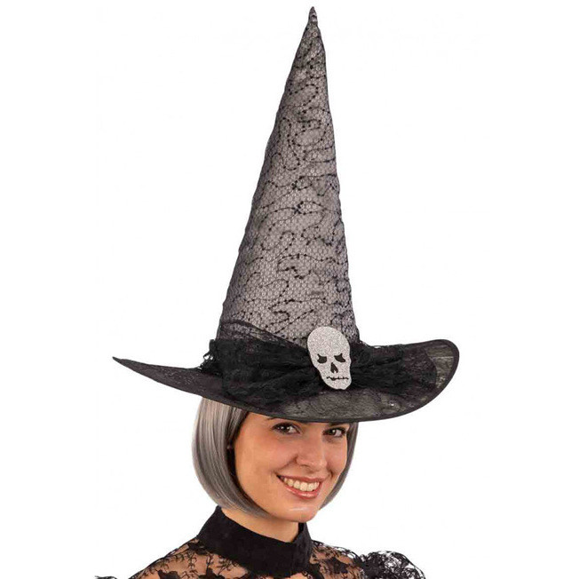 Cappello Costume Carnevale Strega Stregone Accessorio Halloween Mago - Foto 8