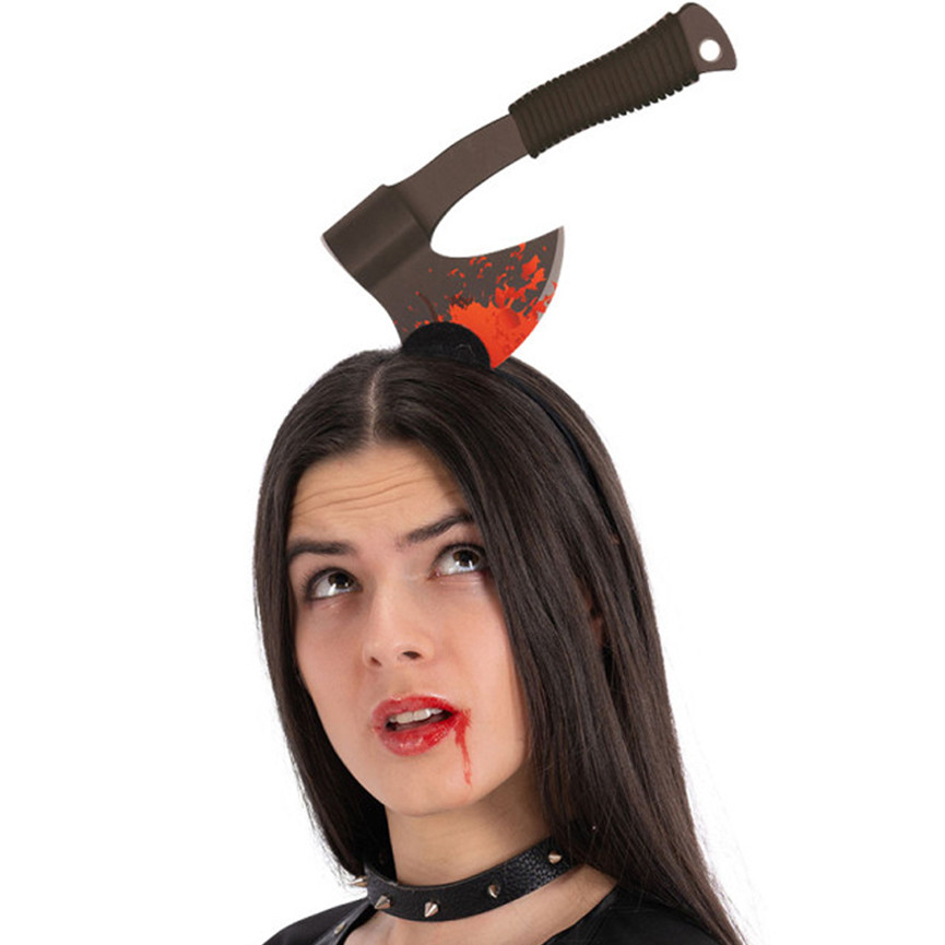 HALLOWEEN CERCHIETTO SPACCATESTA CON ACCETTA