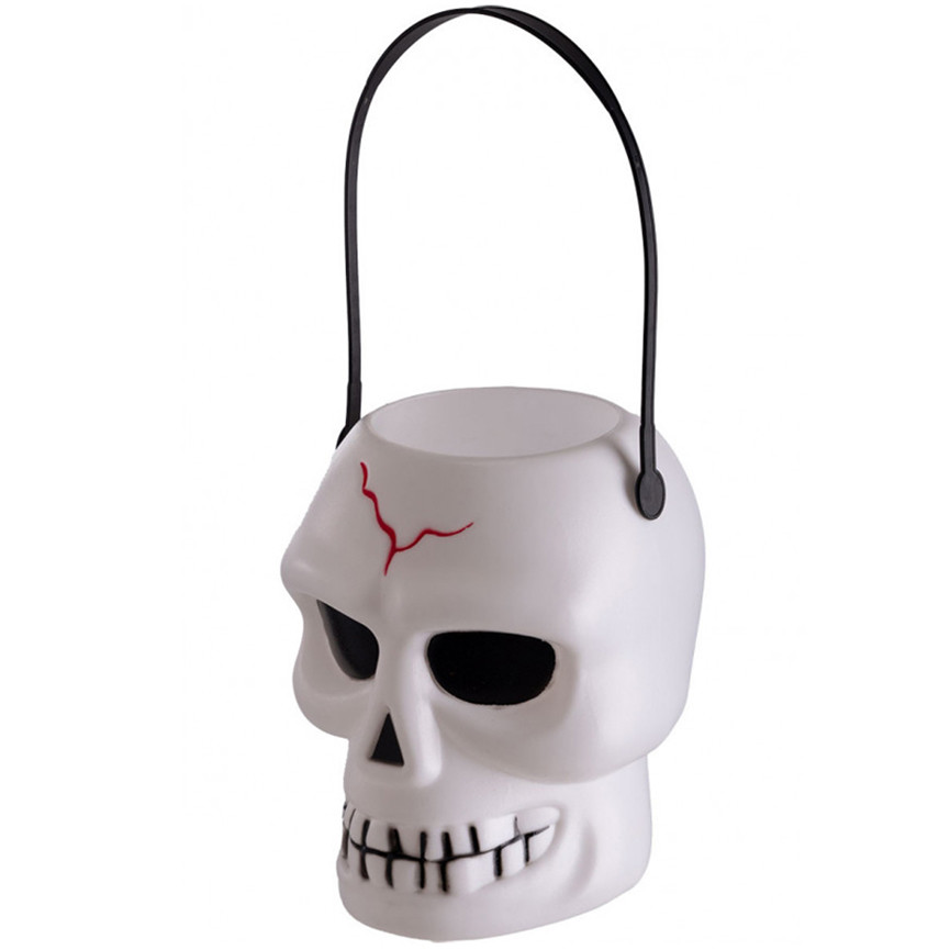 HALLOWEEN CESTINO PORTADOLCI SCHELETRO 16CM