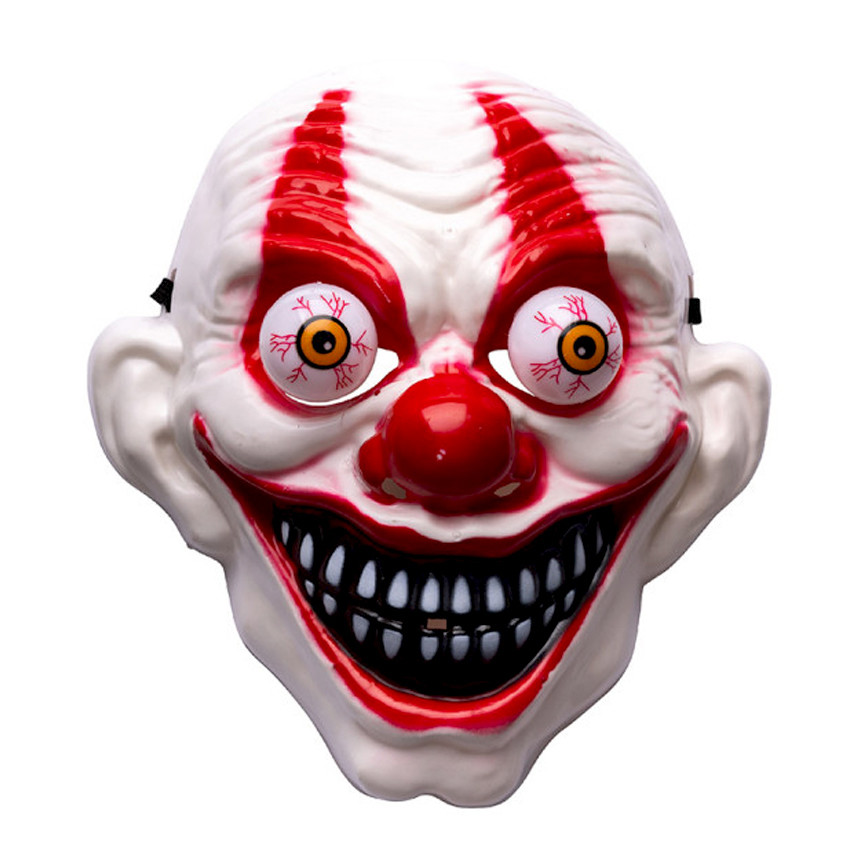 HALLOWEEN MASCHERA CLOWN OCCHI SPORGENTI