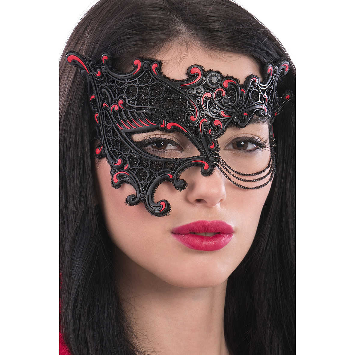 Maschera Horror Halloween Testa di Maiale Spaventosa Realistica - Maschera Viso Cosplay Sanguinante con Capelli - Costume Accessori Diavolo Zombie Vampiro