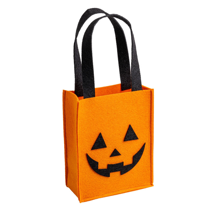 HALLOWEEN PORTADOLCI ZUCCA IN FELTRO 32X14CM