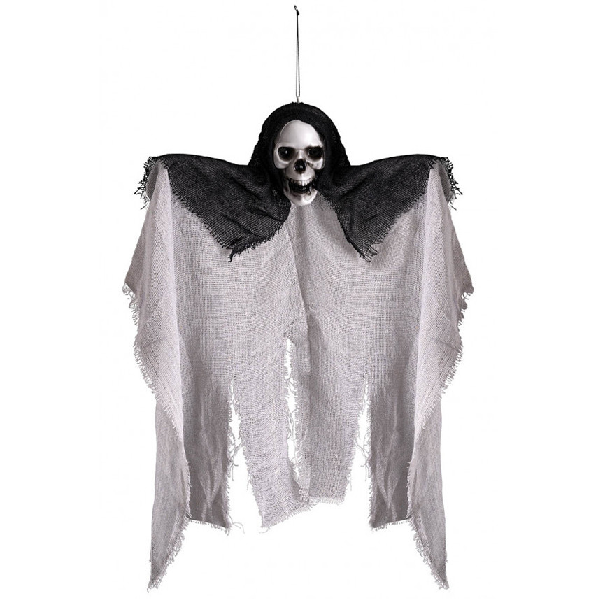 HALLOWEEN SCHELETRO CON TUNICA GRIGIA DA APPENDERE