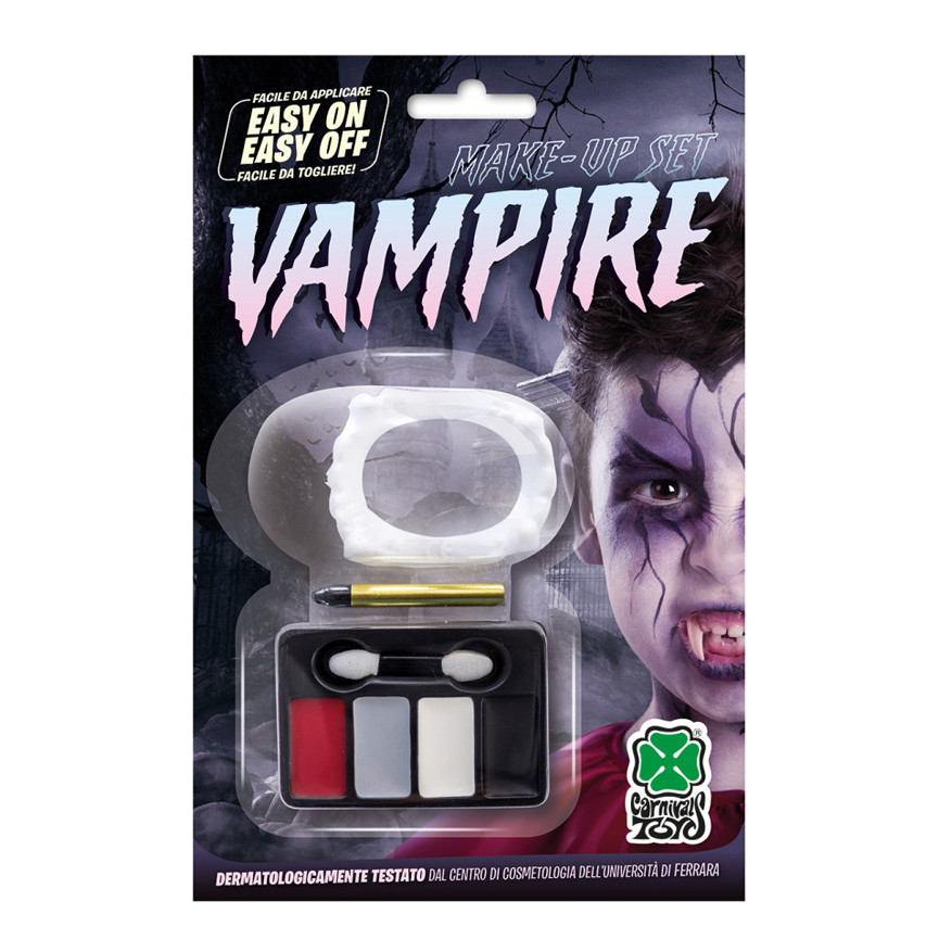 HALLOWEEN SET VAMPIRO TRUCCHI + DENTIERA