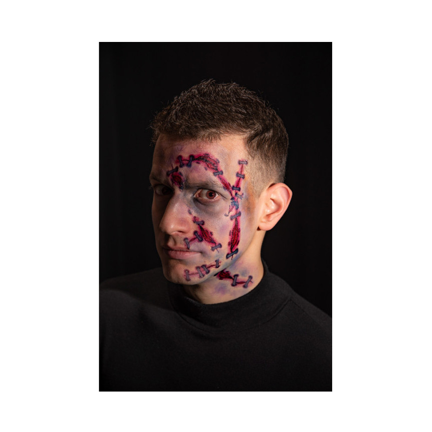 HALLOWEEN TATUAGGIO CICATRICI IN BUSTA