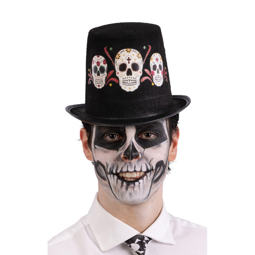 HALLOWEEN TUBA IN FELTRO CON TESCHI MESSICANI