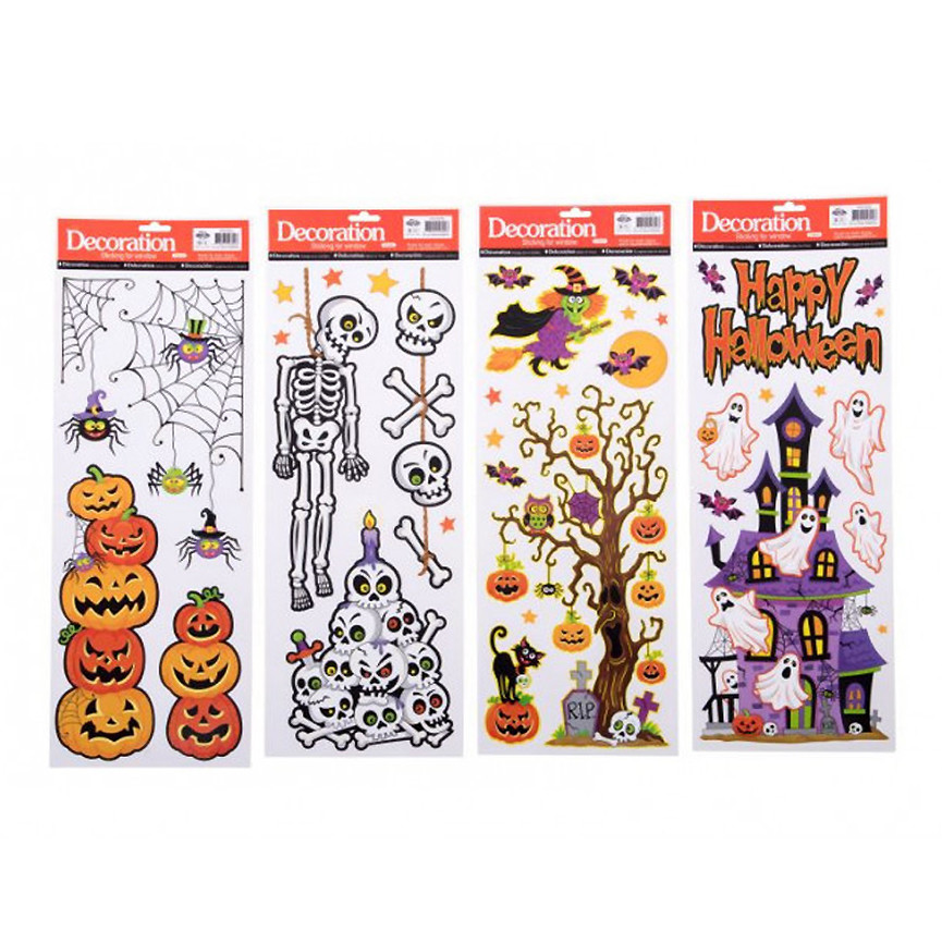 HALLOWEEN VETROFANIE ASSORTITE 59X21CM