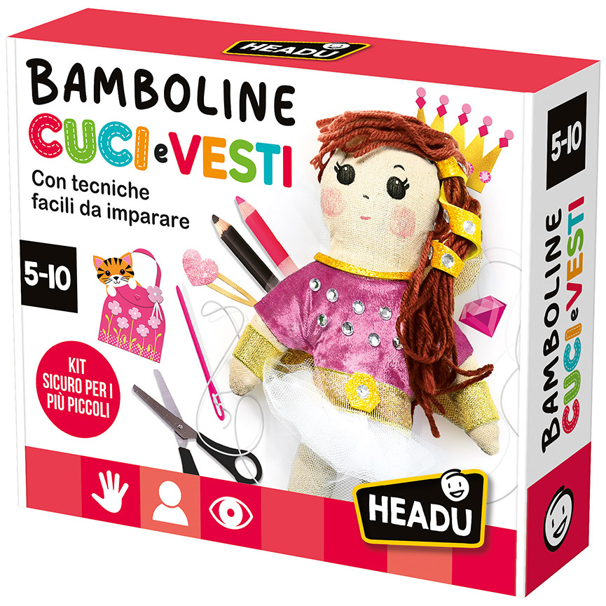 HEADU BAMBOLINE CUCI E VESTI 5/10 ANNI IT56918
