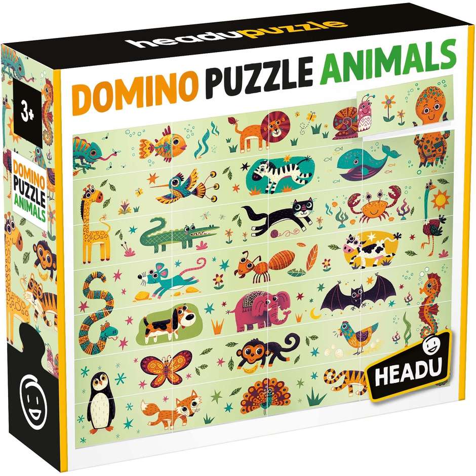HEADU DOMINO PUZZLE ANIMALI 3+