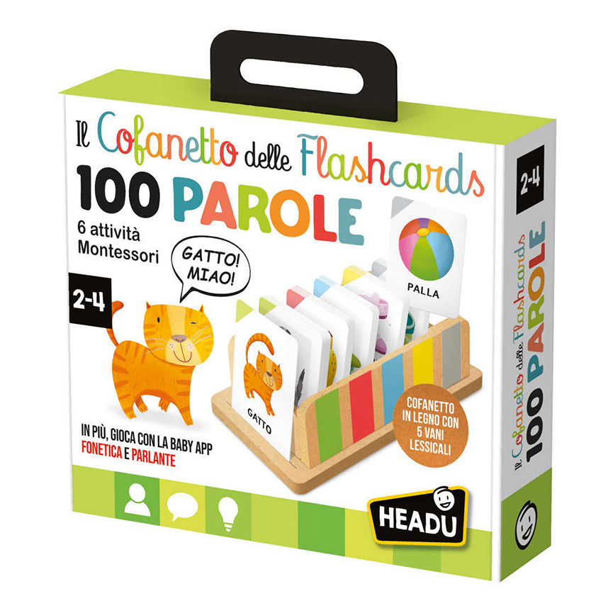 HEADU FLASHCARDS COFANETTO MONTESSORI 2/4 ANNI