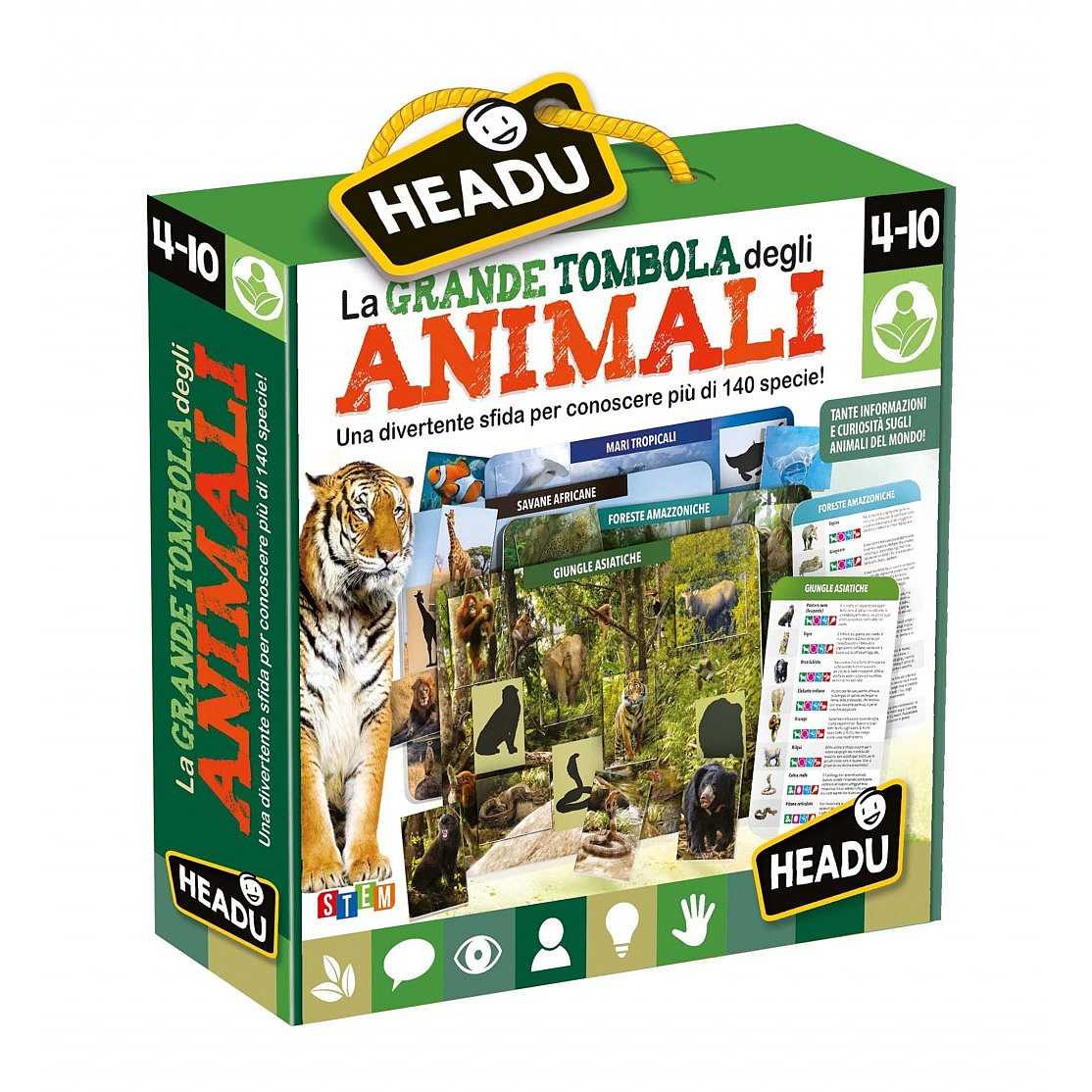 Headu Fattoria Prime Scoperte Montessori La prima fattoria didattica alza, scopri e impara! IT54983 Gioco Educativo Per Bambini 2-4 Anni Made In Italy