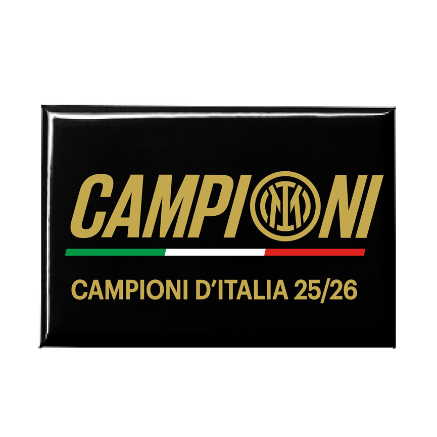 INTER SCUDETTO MAGNETE STAMPATO FONDO NER CAMPIONI