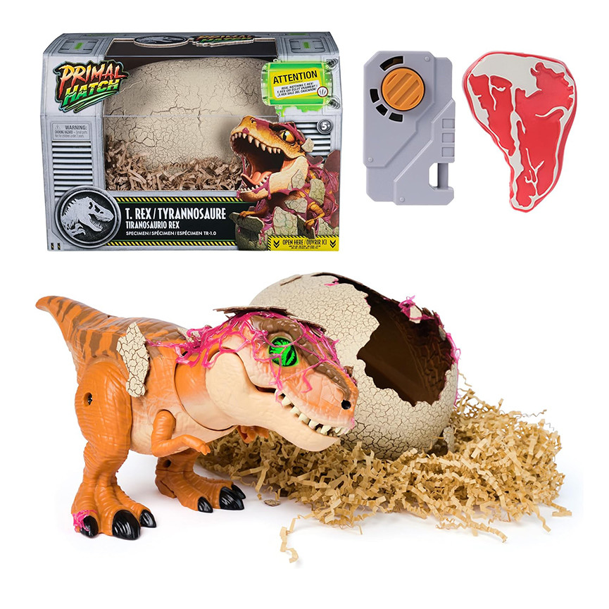 JURASSIC PRIMAL HATCH UOVO DINOSAURO INTERATTIVO