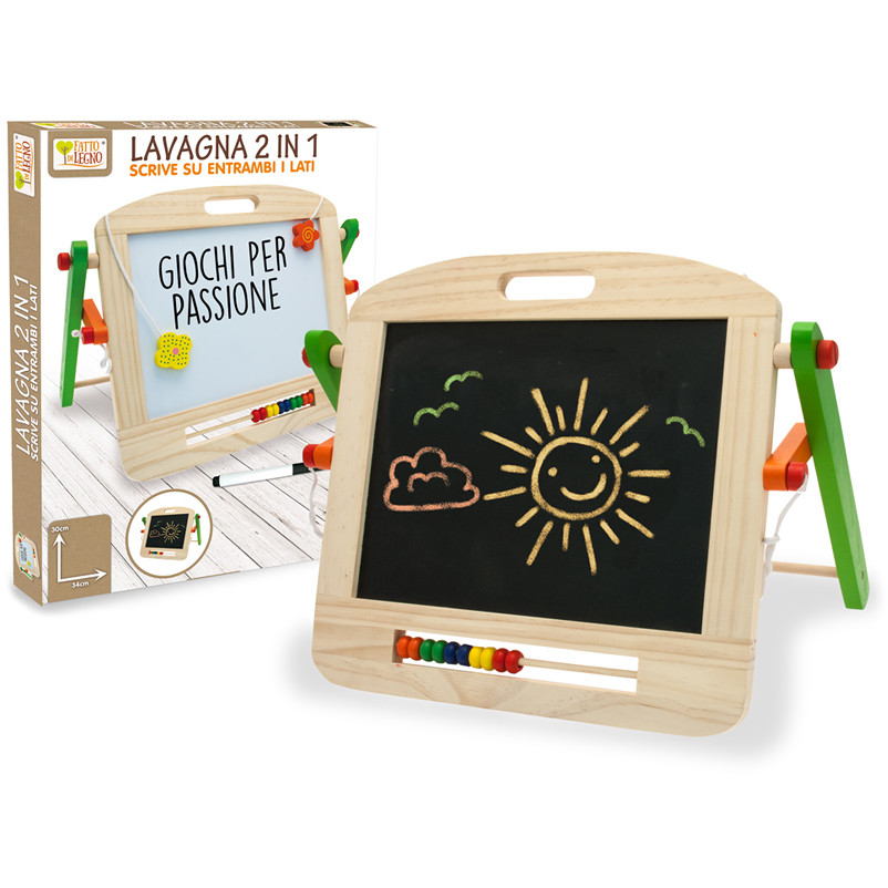 LEGNO LAVAGNA 2IN1 C/ACCESSORI