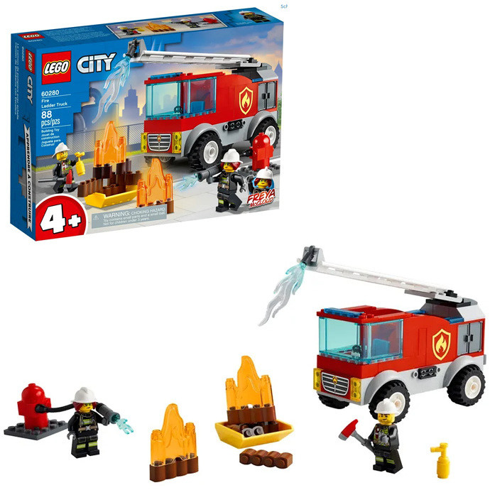 LEGO CITY AUTOPOMPA CON SCALA 60280