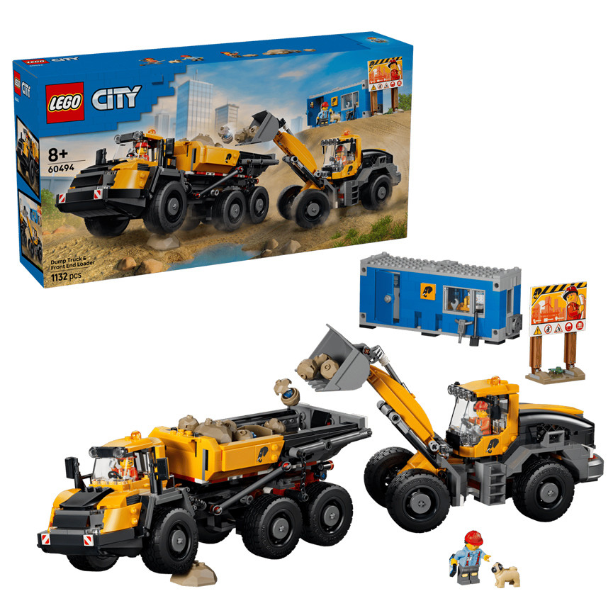 LEGO CITY CAMION RIBALTABILE CON PALA MECCANICA
