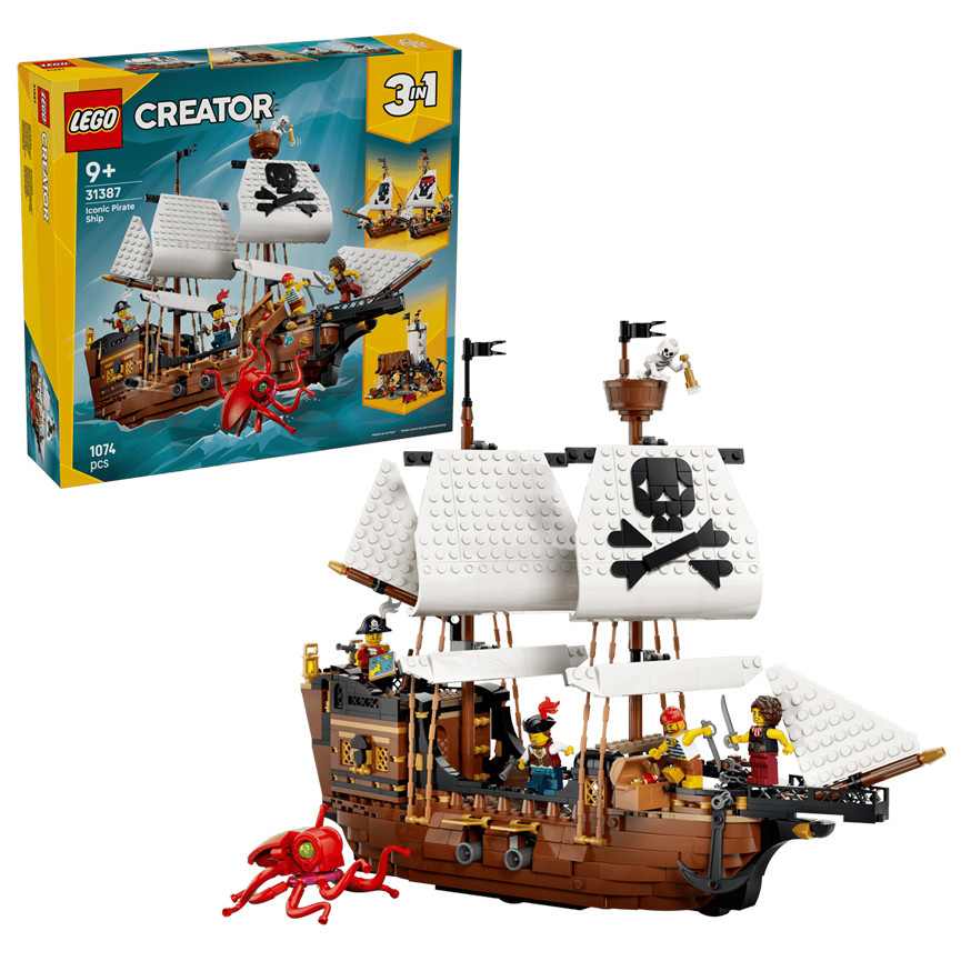 LEGO CREATOR ICONICA NAVEDA PIRATA 31387