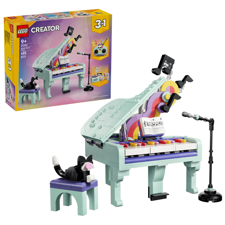 LEGO CREATOR PIANOFORTE DECORATIVO C/GATTO 31392