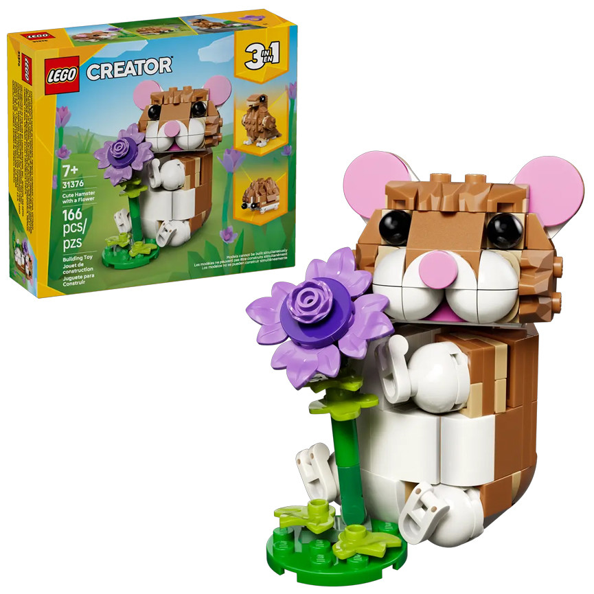 LEGO CREATOR SIMPATICO CRICETO IN FIORE 31376
