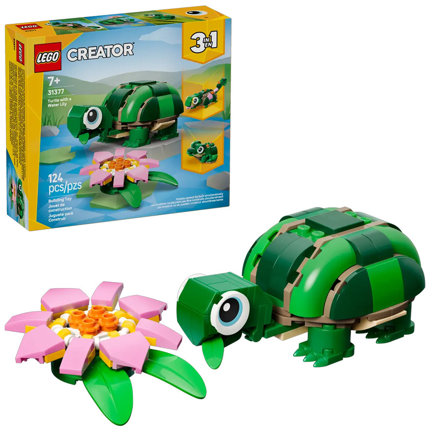 LEGO CREATOR TARTARUGA CON FIORE DI NINFEA 31377