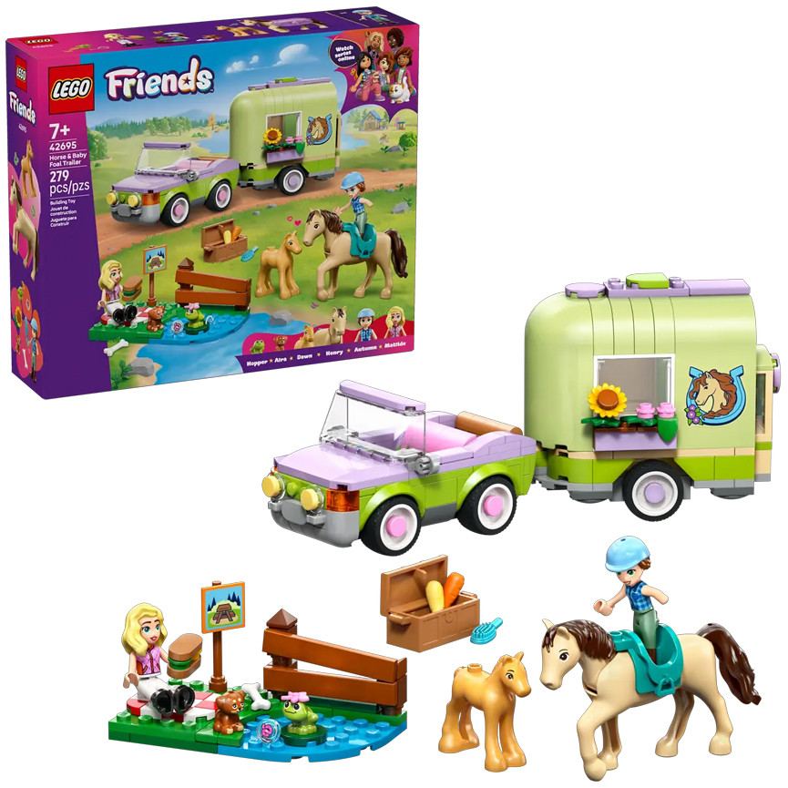 LEGO FRIENDS RIMORCHIO CAVALLO E PULEDRO 42695