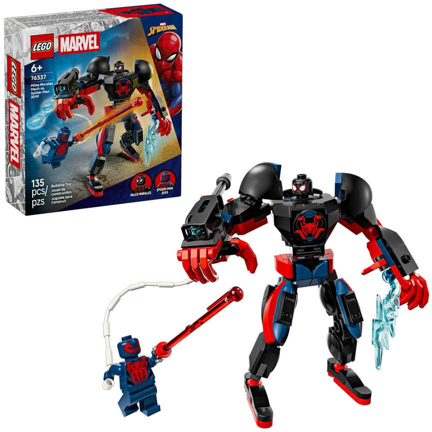 LEGO MARVEL MECH MILES MORALES VS SPIDERMAN 76337