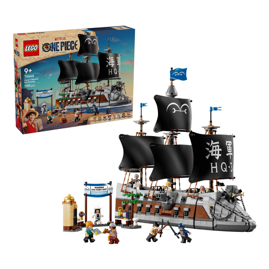 LEGO ONE PIECE LA NAVE DAGUERRA DI GARP 75646