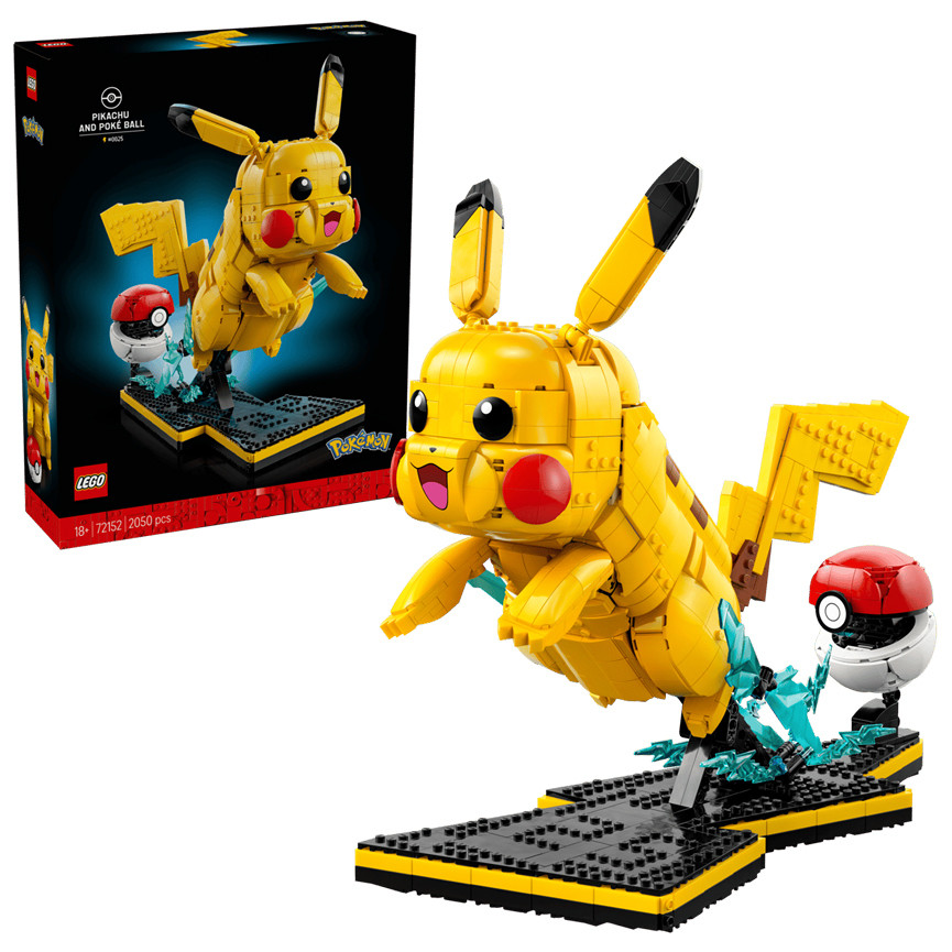 LEGO POKEMON PIKACHU E POKE BALL 72152