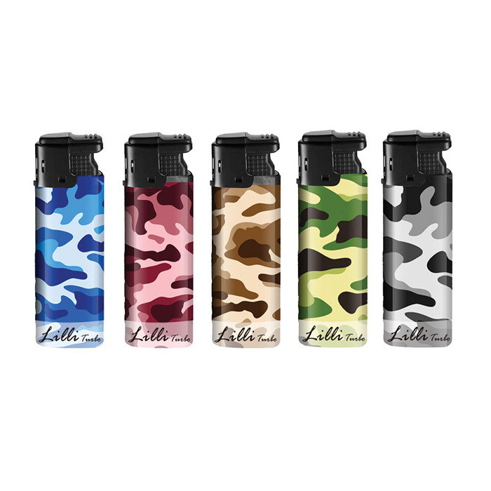 LILLI ACCENDINO TURBO ANTIVENTO CAMOUFLAGE SY-209